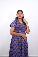 Soft Cotton Stretchable Smocking Nighties for New Arrivals | Daily Comforts & Light Weighted Elastic Nighties| Smocking Nightgown for Trendy Women's (SCT)
