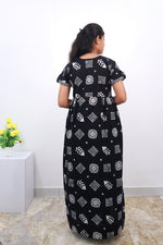 Cotton FROCK Model Casual Wear Nighties | Stylish Pleated Frock Style | Multipurpose Nighties | Pregnancy Wear | Pleated Model | Stylish Nighties for Stylish Women (PWC)