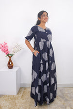 Mangai 3 Layer Frock Model Nighties Soft and Smooth Premium Quality Rayon Material , Fancy Frilled Sleeve, Side Pocket , Back tie Rope , Stylish Collection's for Trendy Women's (MRK)