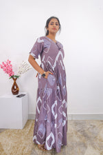 Mangai 3 Layer Frock Model Nighties Soft and Smooth Premium Quality Rayon Material , Fancy Frilled Sleeve, Side Pocket , Back tie Rope , Stylish Collection's for Trendy Women's (MRK)