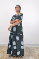 Mangai 3 Layer Frock Model Nighties Soft and Smooth Premium Quality Rayon Material , Fancy Frilled Sleeve, Side Pocket , Back tie Rope , Stylish Collection's for Trendy Women's (MRK)