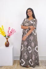 Mangai 3 Layer Frock Model Nighties Soft and Smooth Premium Quality Rayon Material , Fancy Frilled Sleeve, Side Pocket , Back tie Rope , Stylish Collection's for Trendy Women's (MRK)