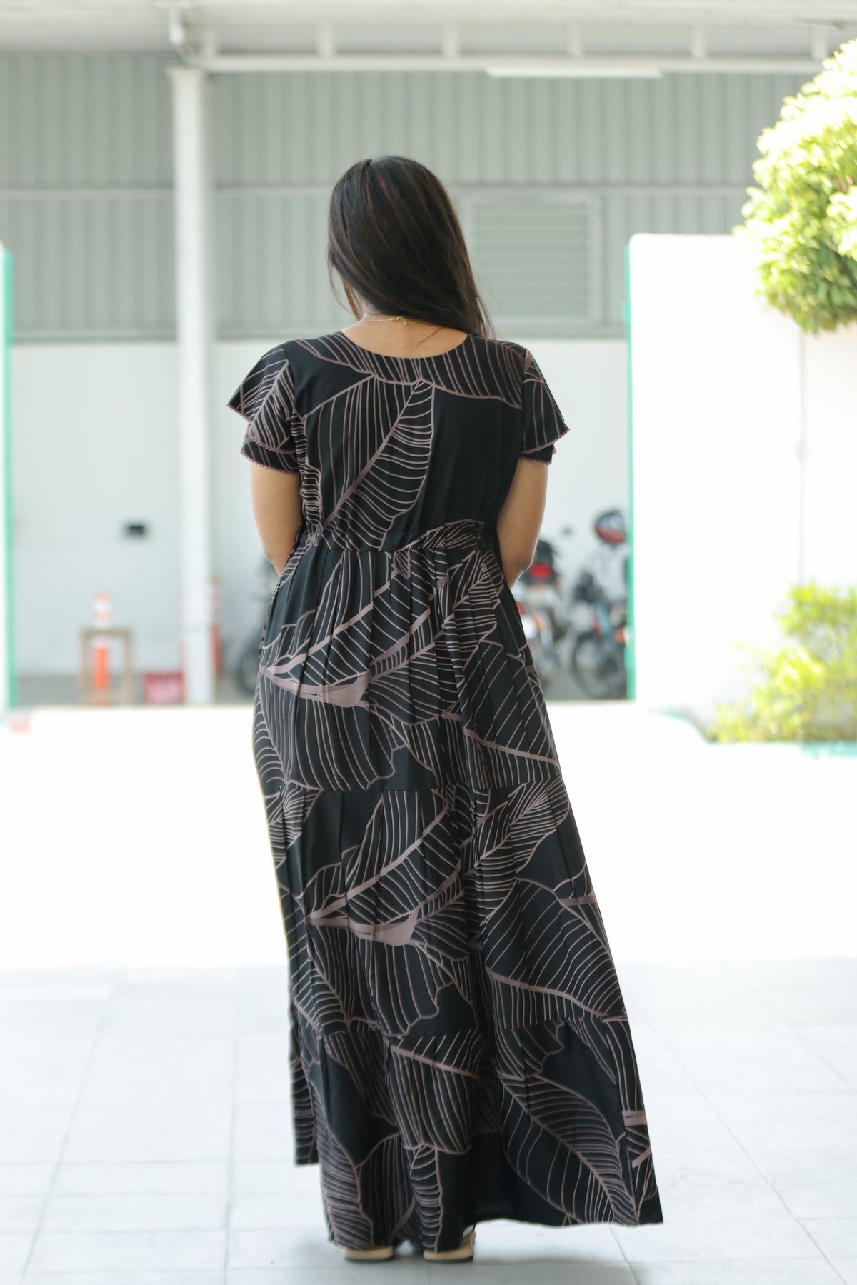 Stylish Arrivals Rayon Gathering Frock Model Night Gown's | Front Adjustable Gathering Style Rope | Double Layer Sleeve | Trending Collection's for Stylish Women's (FKG)