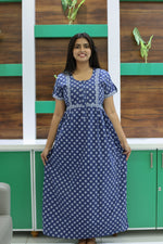 Cotton FROCK Model Casual Wear Nighties | Stylish Pleated Frock Style | Multipurpose Nighties | Pregnancy Wear | Pleated Model | Stylish Nighties for Stylish Women (PWC)