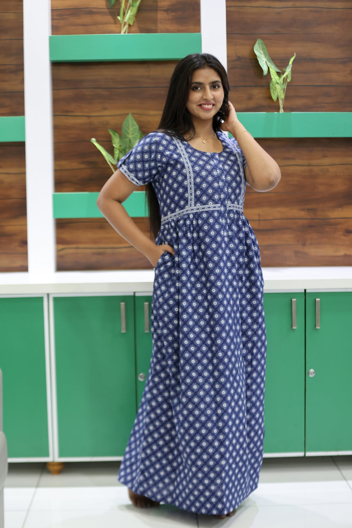 Cotton FROCK Model Casual Wear Nighties | Stylish Pleated Frock Style | Multipurpose Nighties | Pregnancy Wear | Pleated Model | Stylish Nighties for Stylish Women (PWC)