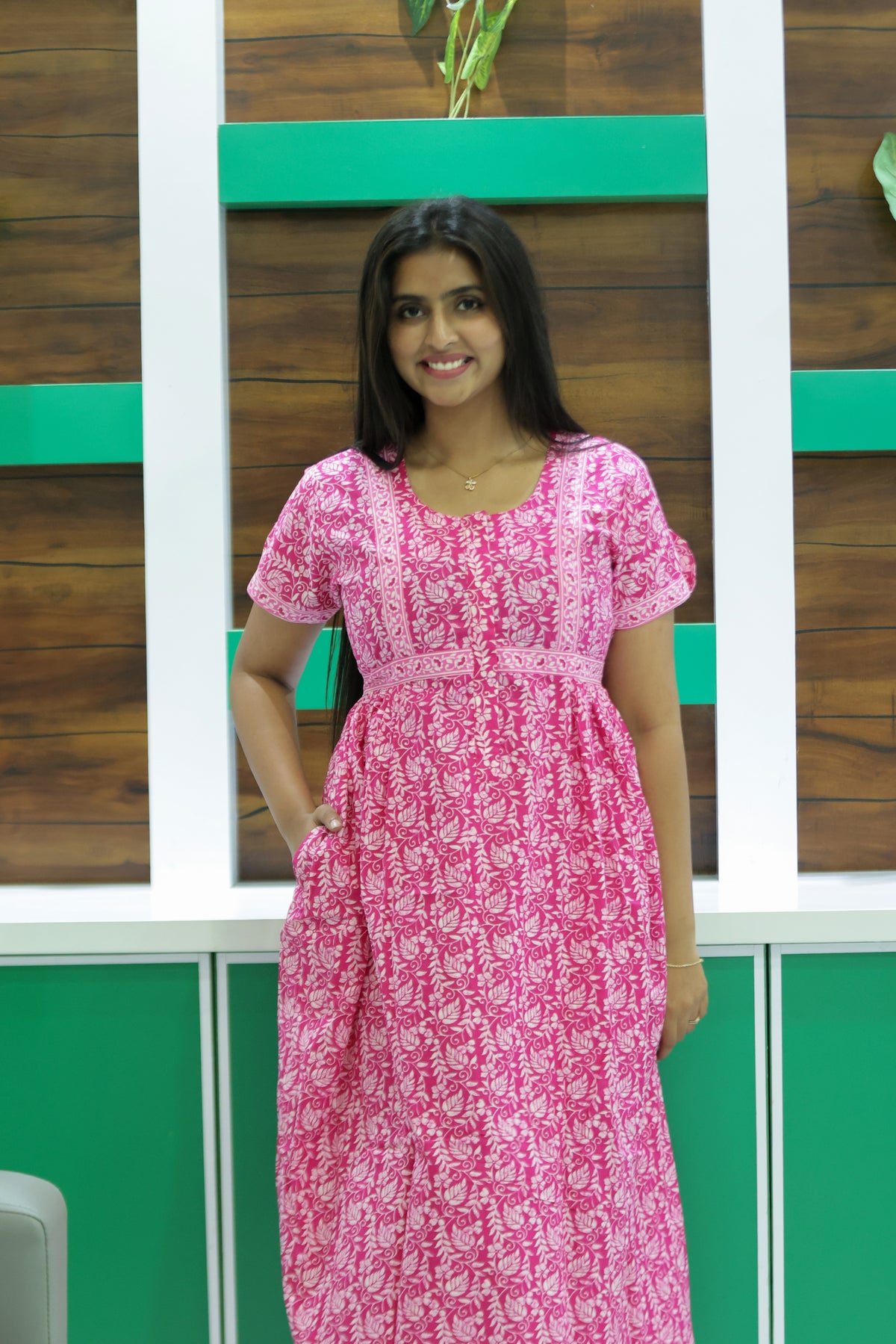 Cotton FROCK Model Casual Wear Nighties | Stylish Pleated Frock Style | Multipurpose Nighties | Pregnancy Wear | Pleated Model | Stylish Nighties for Stylish Women (PWC)
