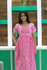 Cotton FROCK Model Casual Wear Nighties | Stylish Pleated Frock Style | Multipurpose Nighties | Pregnancy Wear | Pleated Model | Stylish Nighties for Stylish Women (PWC)