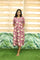 Large / Dusty Rose with Yellow Floral Print