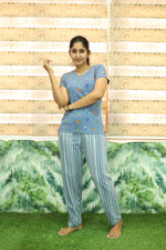 Mangai New Premium Cotton Knitted Pyjama Set Night Suits | Summer Special Arrivals Top & Bottom Set | Soft & Smooth Nightwear a Trendy Women's (PYJAMA SET)