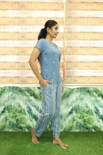 Mangai New Premium Cotton Knitted Pyjama Set Night Suits | Summer Special Arrivals Top & Bottom Set | Soft & Smooth Nightwear a Trendy Women's (PYJAMA SET)