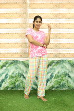 Mangai New Premium Cotton Knitted Pyjama Set Night Suits | Summer Special Arrivals Top & Bottom Set | Soft & Smooth Nightwear a Trendy Women's (PYJAMA SET)