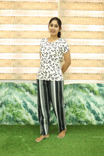 Mangai New Premium Cotton Knitted Pyjama Set Night Suits | Summer Special Arrivals Top & Bottom Set | Soft & Smooth Nightwear a Trendy Women's (PYJAMA SET)