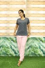 Mangai New Premium Cotton Knitted Pyjama Set Night Suits | Summer Special Arrivals Top & Bottom Set | Soft & Smooth Nightwear a Trendy Women's (PYJAMA SET)