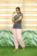 Mangai New Premium Cotton Knitted Pyjama Set Night Suits | Summer Special Arrivals Top & Bottom Set | Soft & Smooth Nightwear a Trendy Women's (PYJAMA SET)