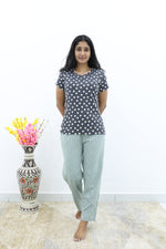 Mangai New Premium Cotton Knitted Pyjama Set Night Suits | Summer Special Arrivals Top & Bottom Set | Soft & Smooth Nightwear a Trendy Women's (PYJAMA SET)