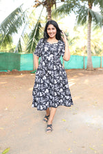 New Mangai Cotton Feeding MAXI Soft & Smooth Cotton | Invisible Vertical Feeding Zipper | Side Pockets | Back Adjustable Tie Rope |Casual & Maternity Wear (JFM)