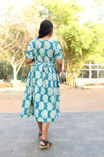 New Mangai Cotton Feeding MAXI Soft & Smooth Cotton | Invisible Vertical Feeding Zipper | Side Pockets | Back Adjustable Tie Rope |Casual & Maternity Wear (JFM)