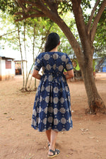 New Mangai Cotton Feeding MAXI Soft & Smooth Cotton | Invisible Vertical Feeding Zipper | Side Pockets | Back Adjustable Tie Rope |Casual & Maternity Wear (JFM)