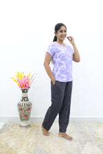 Mangai New Premium Cotton Knitted Pyjama Set Night Suits | Summer Special Arrivals Top & Bottom Set | Soft & Smooth Nightwear a Trendy Women's (PYJAMA SET)