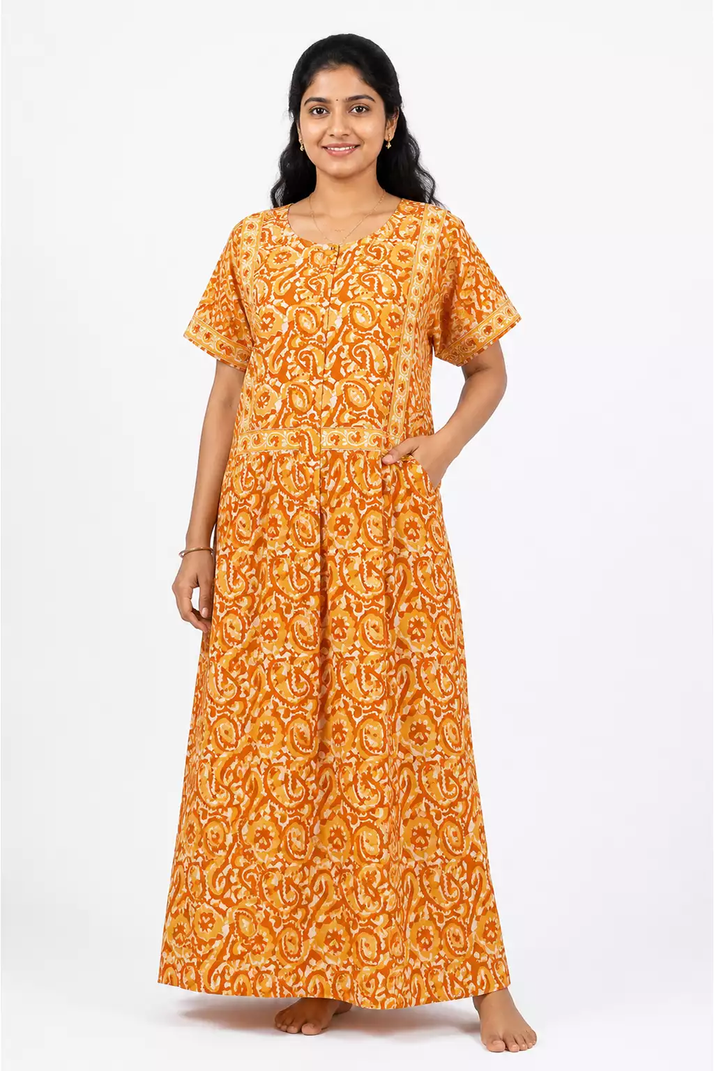 Cotton FROCK Model Casual Wear Nighties | Stylish Pleated Frock Style | Multipurpose Nighties | Pregnancy Wear | Pleated Model | Stylish Nighties for Stylish Women (PWC)