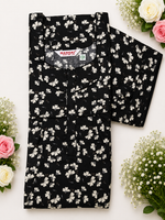 MANGAI Premium Cotton Printed Pleated Model Half Sleeve 5XL Size Shrinkage Free Nighties (5PZ)