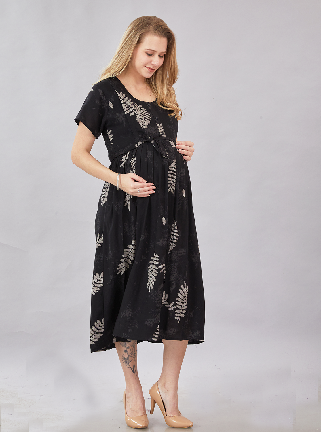 New Arrivals 4-IN-ONE MAXI Mom's Feeding & Casual Wear | Stylish Maxi Style | Invisible Feeding Zipper | Perfect Pre & Post Pregnancy Wear   (MAXI 4-IN-ONE)