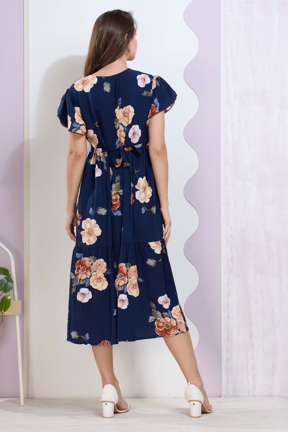 Imported Rayon MAXI FROCK Model Nighties | Fancy Petal Sleeve | Fancy Neck & Side Pocket | Pleated Frock MAXI Style | Trendy Collection's for Stylish Women & Teenage Girl (IRM)