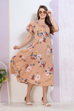 Imported Rayon MAXI FROCK Model Nighties | Fancy Petal Sleeve | Fancy Neck & Side Pocket | Pleated Frock MAXI Style | Trendy Collection's for Stylish Women & Teenage Girl (IRM)