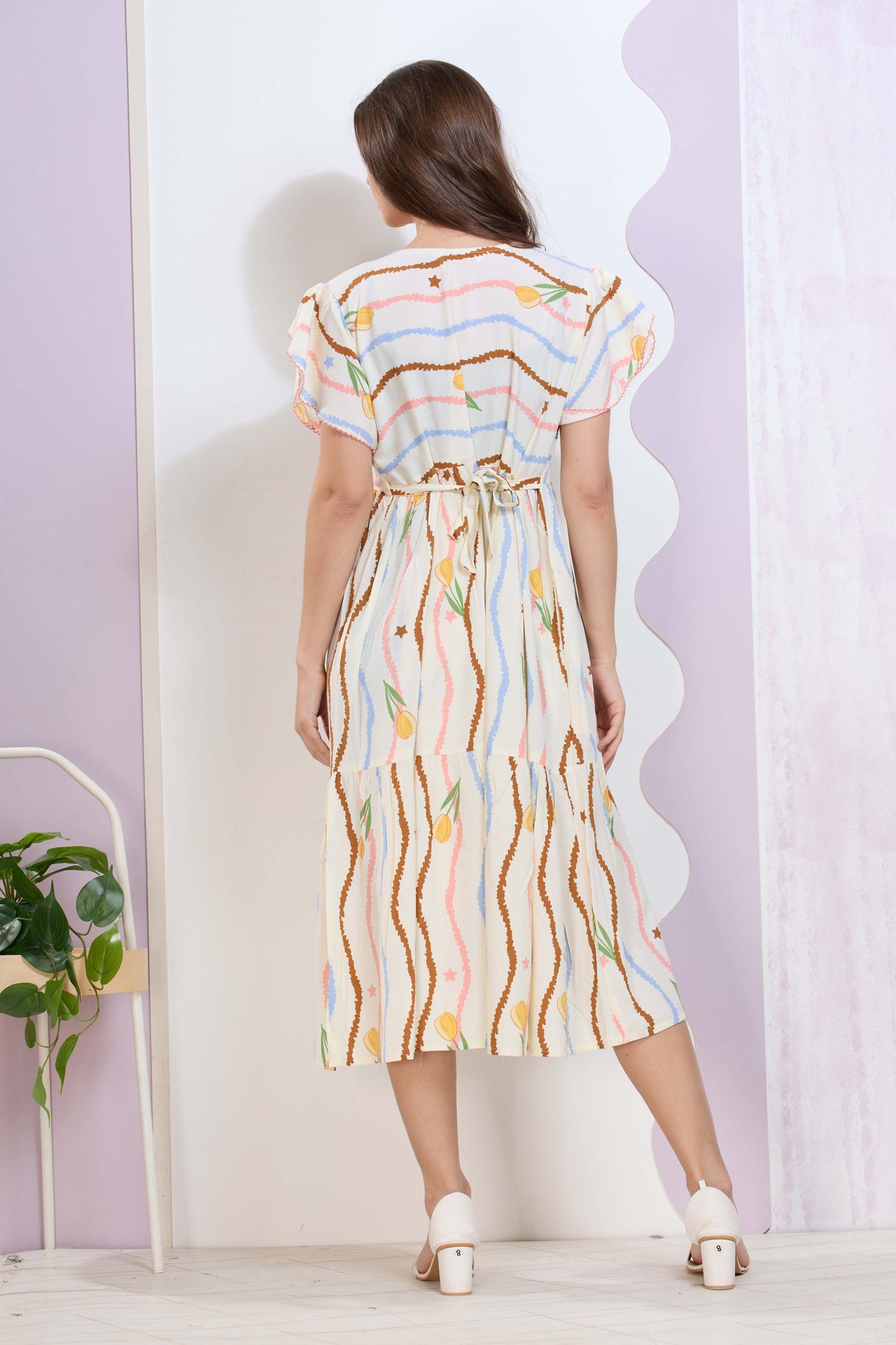 Imported Rayon MAXI FROCK Model Nighties | Fancy Petal Sleeve | Fancy Neck & Side Pocket | Pleated Frock MAXI Style | Trendy Collection's for Stylish Women & Teenage Girl (IRM)