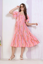 Imported Rayon MAXI FROCK Model Nighties | Fancy Petal Sleeve | Fancy Neck & Side Pocket | Pleated Frock MAXI Style | Trendy Collection's for Stylish Women & Teenage Girl (IRM)