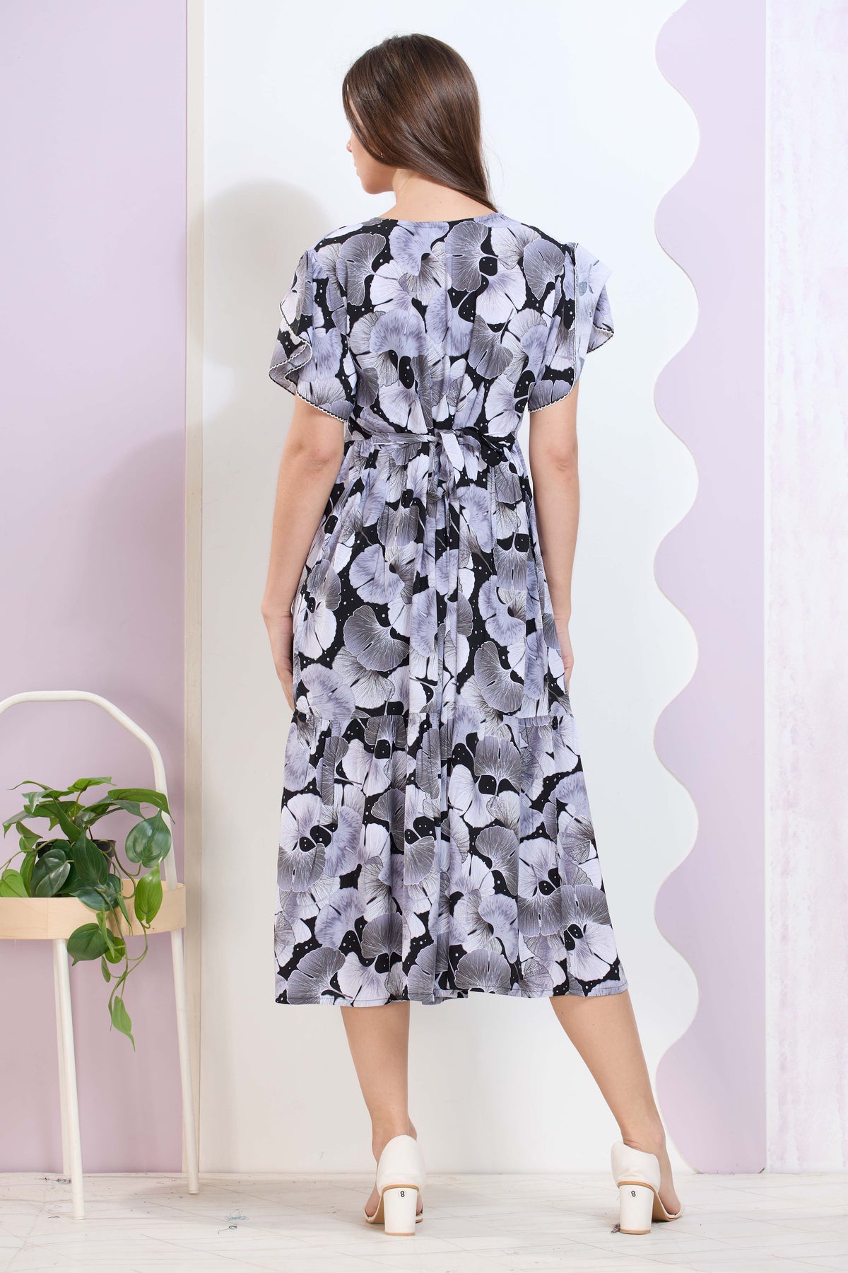 Imported Rayon MAXI FROCK Model Nighties | Fancy Petal Sleeve | Fancy Neck & Side Pocket | Pleated Frock MAXI Style | Trendy Collection's for Stylish Women & Teenage Girl (IRM)