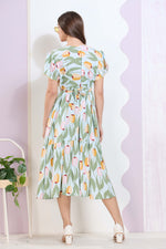 Imported Rayon MAXI FROCK Model Nighties | Fancy Petal Sleeve | Fancy Neck & Side Pocket | Pleated Frock MAXI Style | Trendy Collection's for Stylish Women & Teenage Girl (IRM)