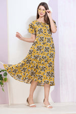 Imported Rayon MAXI FROCK Model Nighties | Fancy Petal Sleeve | Fancy Neck & Side Pocket | Pleated Frock MAXI Style | Trendy Collection's for Stylish Women & Teenage Girl (IRM)