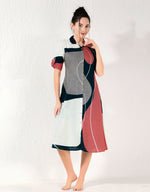 MANGAI Premium Rayon Collar MAXI Nighty for Women | Long Sleeve Stylish Nightwear for Women and Teenager | Perfect Stylish Nightwear (CM)