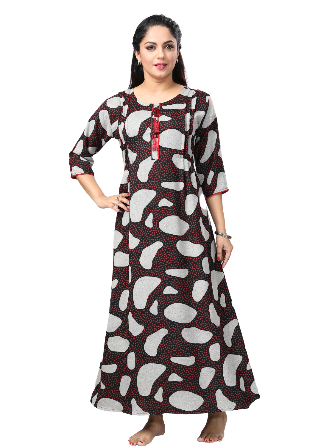 StylishMANGAI Alpine KURTI Style | Beautiful Stylish KURTI Model | Side Pocket | 3/4 Sleeve | Perfect Nightwear Collection's for Trendy Women's