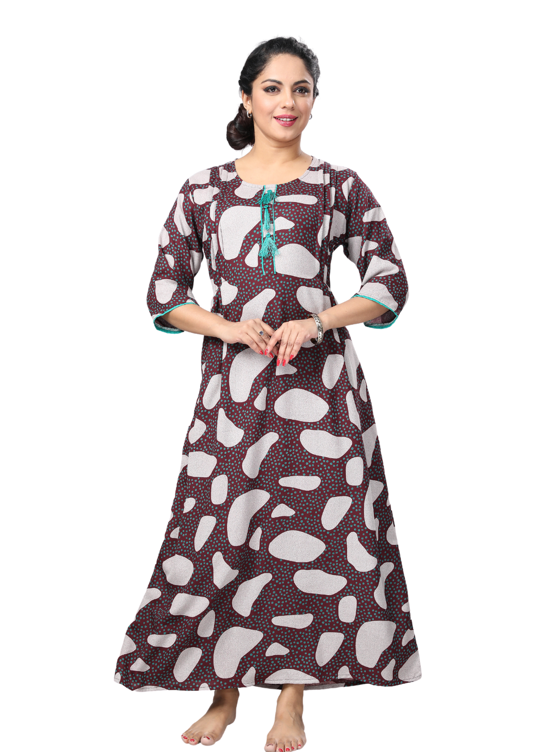 StylishMANGAI Alpine KURTI Style | Beautiful Stylish KURTI Model | Side Pocket | 3/4 Sleeve | Perfect Nightwear Collection's for Trendy Women's