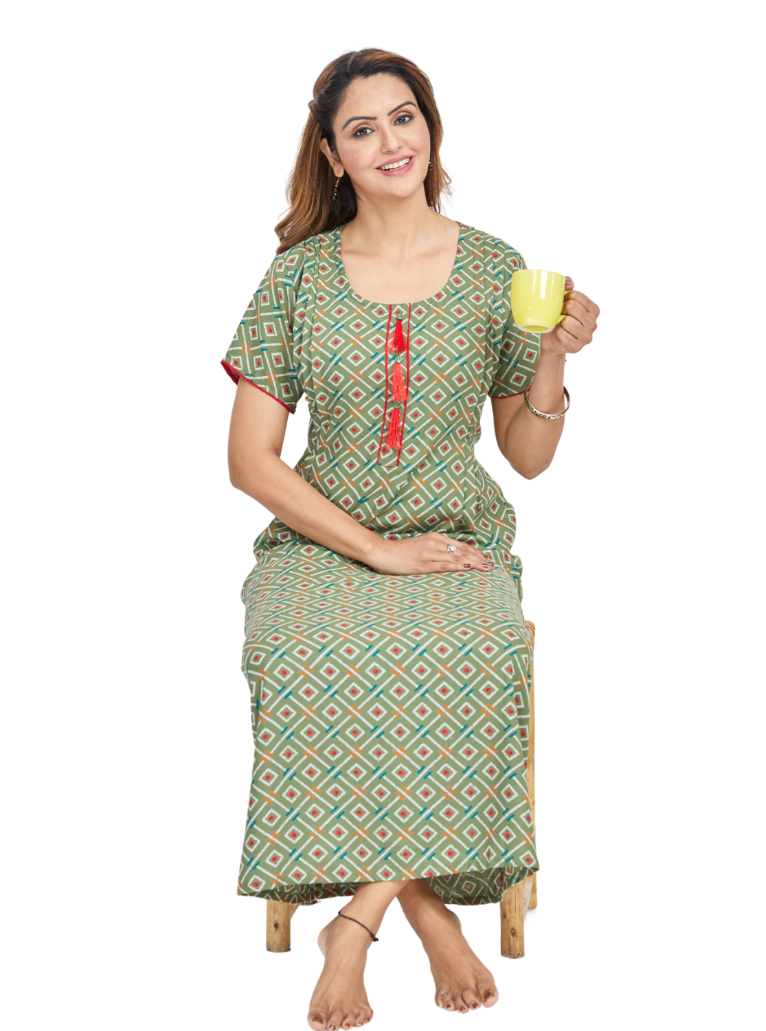 New MANGAI Premium Alpine KURTI Style | Beautiful Stylish KURTI Model | Side Pocket | Half Sleeve | Perfect Nightwear Collection's for Trendy Women's