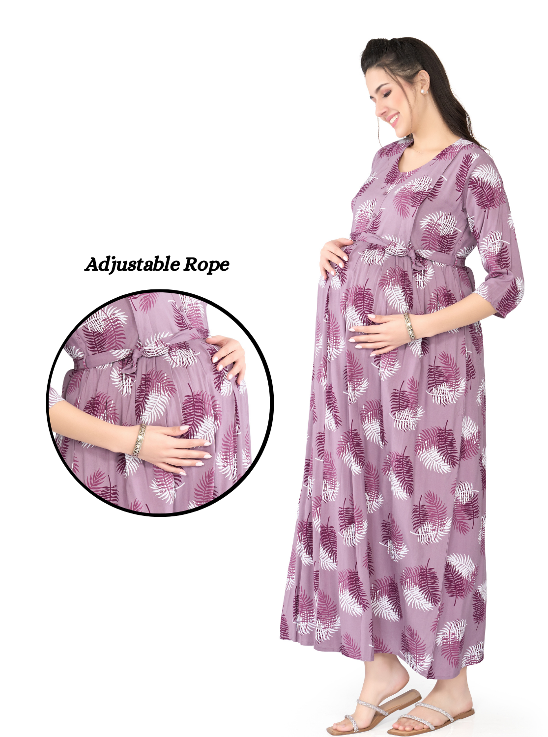 NewONLY MINE Premium MAXI Mom's Wear - Soft & Smooth Rayon | Maternity | Feeding | Maxi Model | Casual Wear for Pregnancy Women's