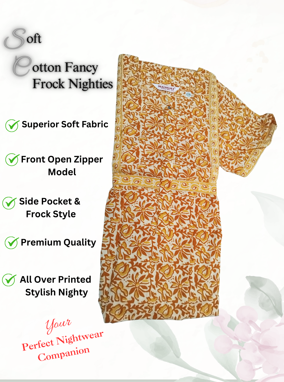 Cotton FROCK Model Casual Wear Nighties | Stylish Pleated Frock Style | Multipurpose Nighties | Pregnancy Wear | Pleated Model | Stylish Nighties for Stylish Women (PWC)