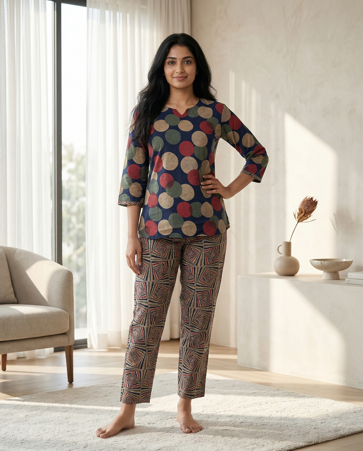 Premium Cotton Printed Night Suits Online