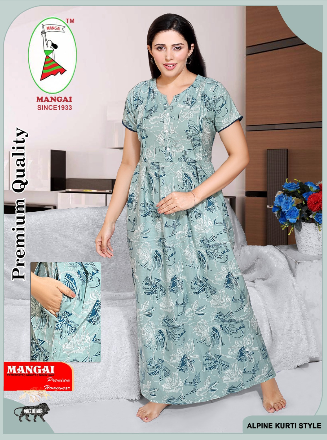 Alpine KURTI Style Nighties