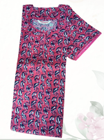 MANGAI New Regular Fit Cotton Printed Nighties - All Over Printed Stylish Nightwear for Stylish Women | Side Cut Pocket | Beautiful Nighties for Stylish Women's | Colourful Printed Cotton Nighties (ATR)