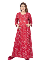 New ArrivalsONLY MINE Premium 4-IN-ONE Mom's Wear - Soft & Smooth Rayon | Maternity | Feeding | Long Frock | Casual Wear for Pregnancy Women's (4-IN-ONE-LFRK)