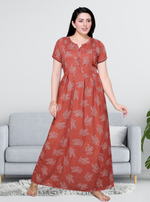 New Arrivals Alpine KURTI Style Nighties| Beautiful Stylish KURTI Model | Half Sleeve | Without Zipper | Stylish Thread Tied Front Closed Type | Fresh Collection's for Stylish Women's MKA (H/S)