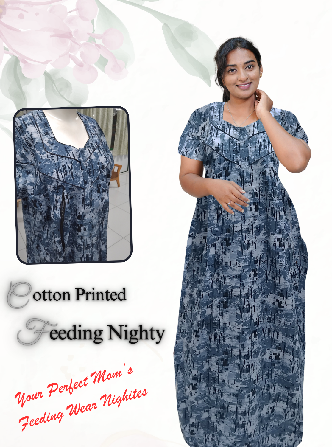 Premium Cotton Frock Model Nighties