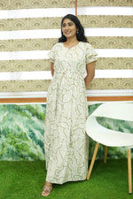 Stylish Arrivals Rayon Gathering Frock Model Night Gown's | Front Adjustable Gathering Style Rope Rope | Double Layer Sleeve | Trending Collection's for Stylish Women's (GFK)