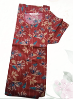 MANGAI New Regular Fit Cotton Printed Nighties - All Over Printed Stylish Nightwear for Stylish Women | Side Cut Pocket | Beautiful Nighties for Stylish Women's | Colourful Printed Cotton Nighties (ATR)