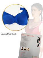 AUSM Willow - Padded Brassiere | Molded Cup for High Coverage | Soft Padded for Superior Comfort | Suitable for T-Shirt & Western Wear (WILLOW)