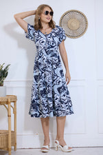 Imported Rayon MAXI FROCK Model Nighties | Fancy Petal Sleeve | Fancy Neck & Side Pocket | Pleated Frock MAXI Style | Trendy Collection's for Stylish Women & Teenage Girl (IRM)