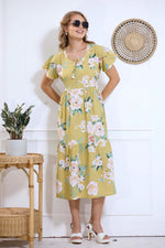 Imported Rayon MAXI FROCK Model Nighties | Fancy Petal Sleeve | Fancy Neck & Side Pocket | Pleated Frock MAXI Style | Trendy Collection's for Stylish Women & Teenage Girl (IRM)